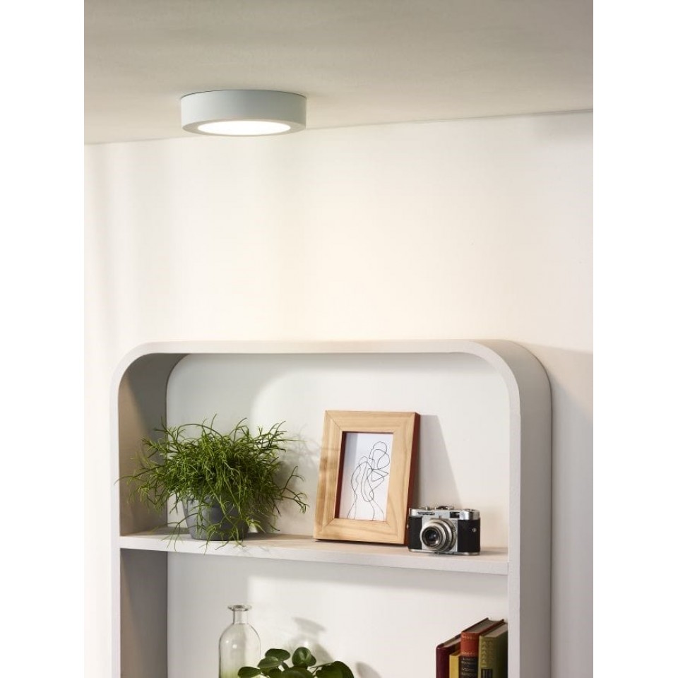LED Φωτιστικό Οροφής Brice-Led Ø18cm 18cm IP44 Dimmable 3000K Λευκό
