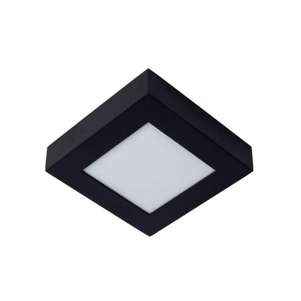 LED Ceiling Lamp BRICE-LED IP44 Dimmable 3000K Black