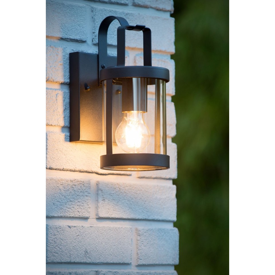 Outdoor Wall Lamp LINDELO IP23 Black