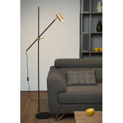 Floor Lamp PHILINE 165cm Black Gold