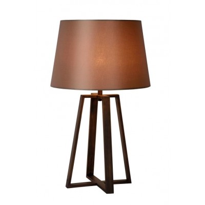 Table Lamp COFFEE Ø38cm Brown Wood