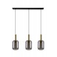 Multi-Light Pendant Lamp JOANET 3xE27 Grey Brass
