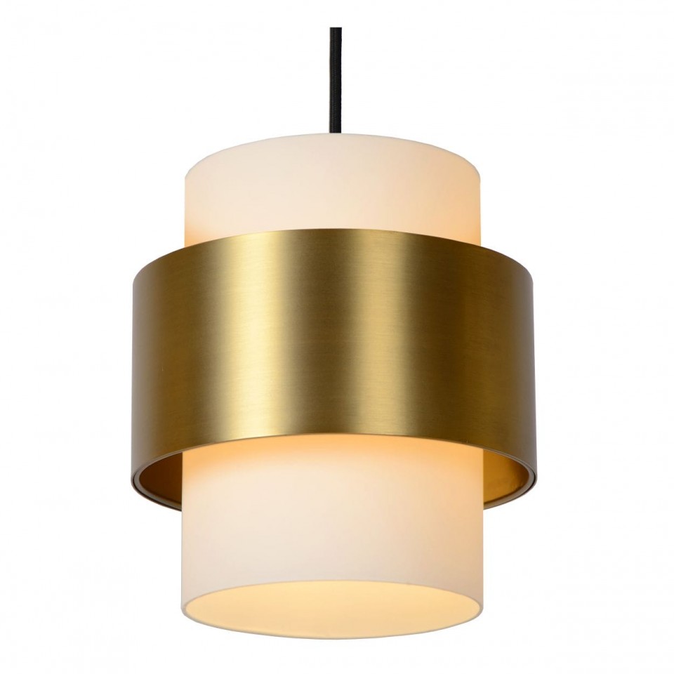 Multi-Light Pendant Lamp FIRMIN 3xE27 Brass Opal