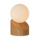 Table Lamp LEN Ø10cm Light Wood Opal