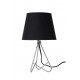 Table Lamp GITTA Ø17cm Silver Black