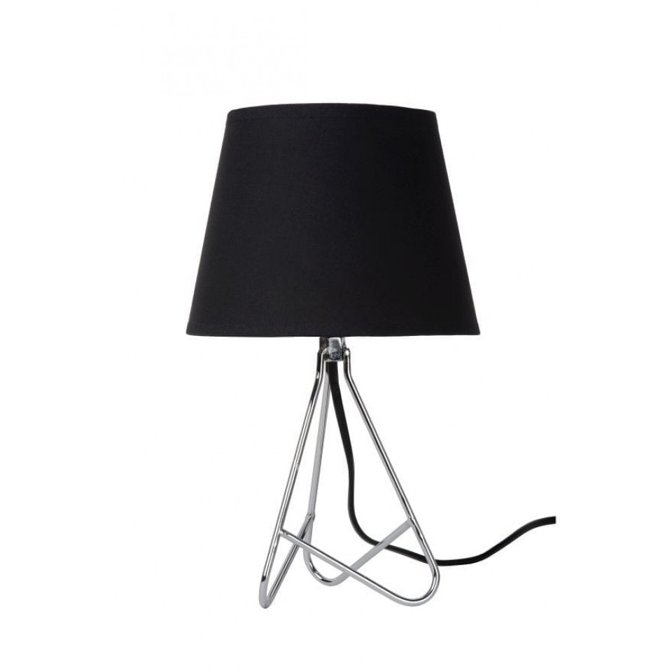 Table Lamp GITTA Ø17cm Silver Black