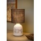 Table Lamp COSBY Ø16,5cm White Grey