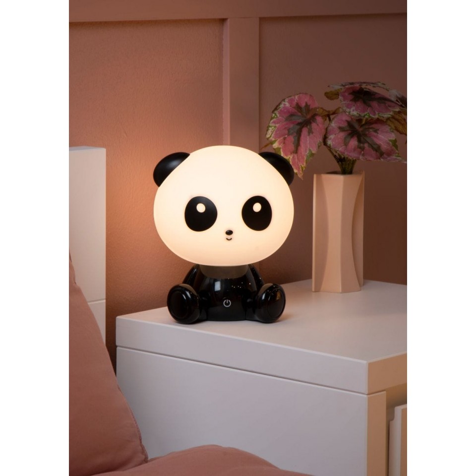 LED Childrens Portable Lamp DODO PANDA Dimmable Black White