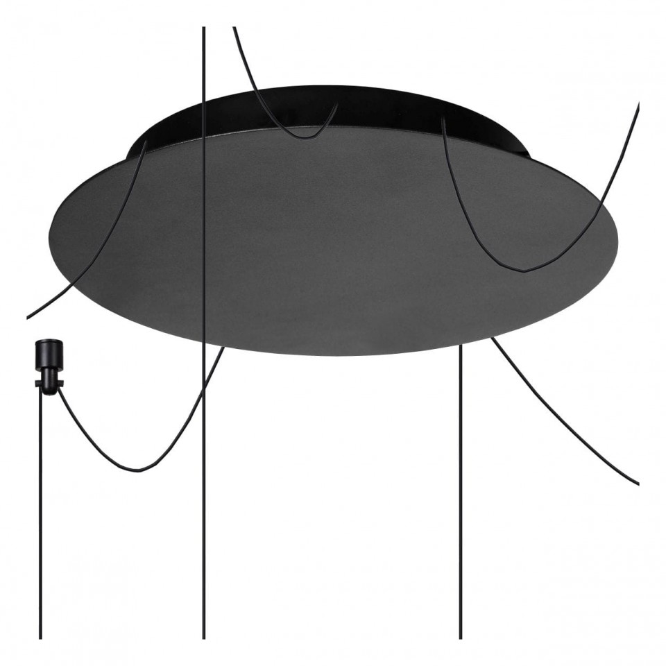 LED Multi-Light Pendant Lamp LORENZ Ø120cm Dimmable 3000K Black