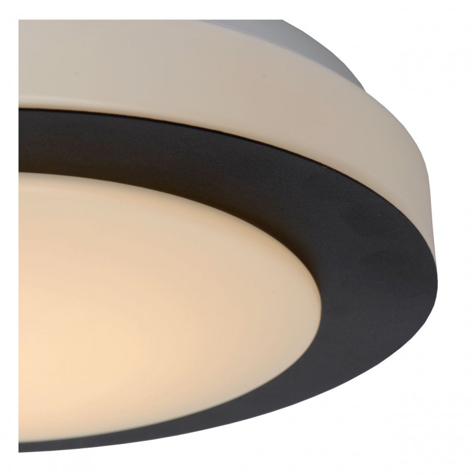 LED Ceiling Lamp DIMY Ø28,6cm IP21 Dimmable 3000K Black Opal