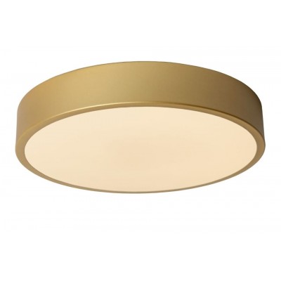 LED Ceiling Lamp UNAR Ø30cm Dimmable 2700K Brass Opal
