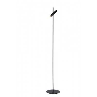 LED Floor Lamp PHILON Ø23cm 140cm Dimmable 3000K Black