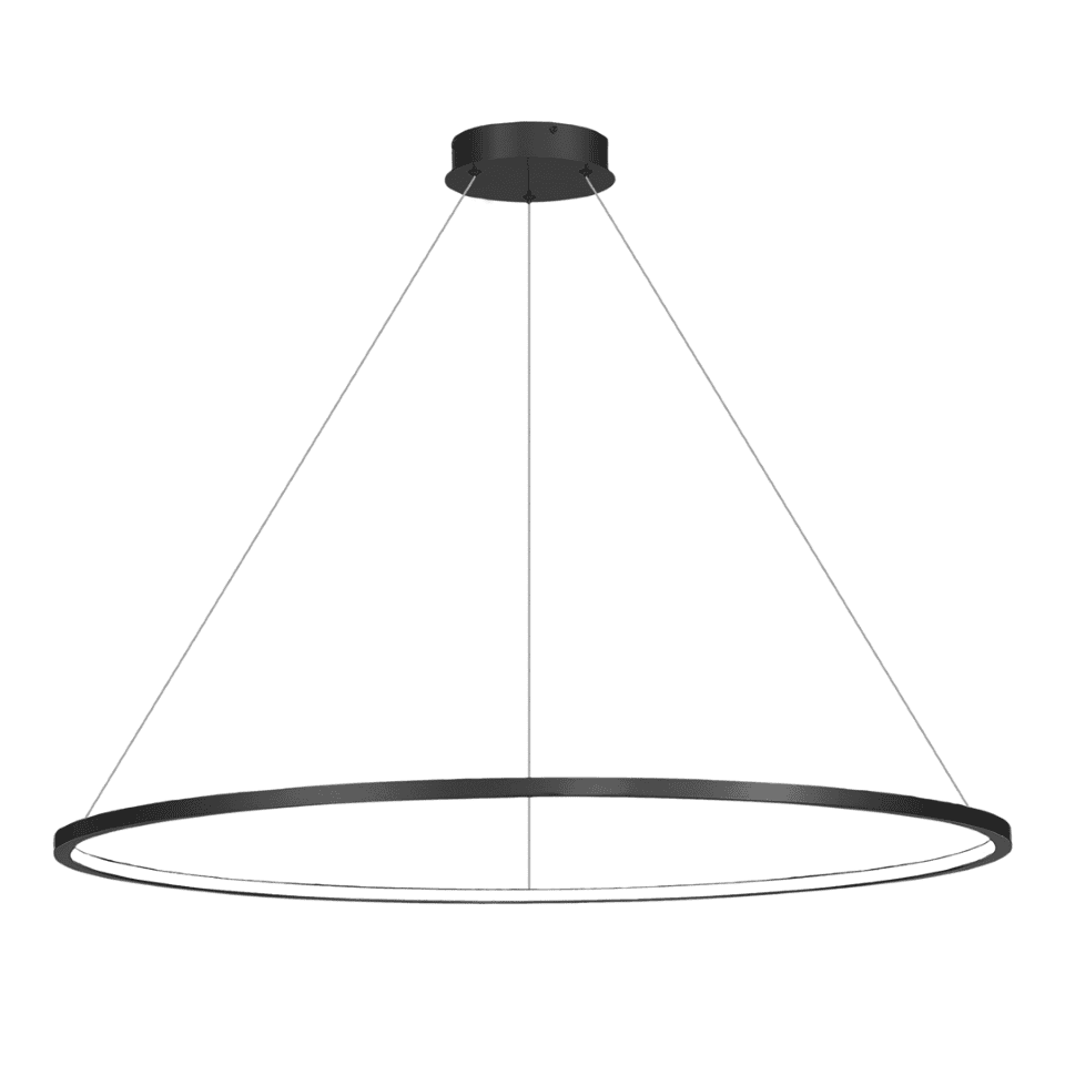 LED Pendant Lamp Saturno IP44 120cm Black