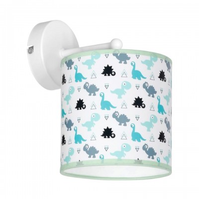 Wall Lamp Dino with shade Blue