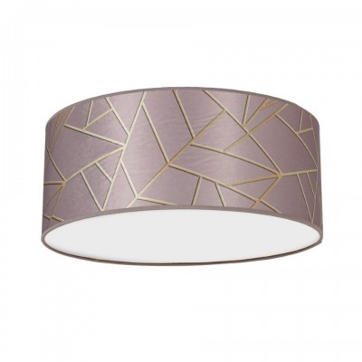 Multi-Light Ceiling Lamp Ziggy with shade Ø40cm Gold Pink