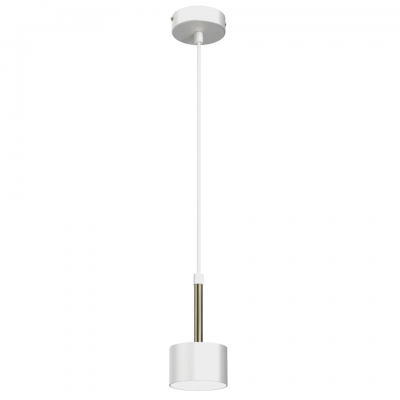 Pendant Lamp Arena with shade White Gold