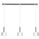 Multi-Light Pendant Lamp Arena with shade 3xGX53 White Gold