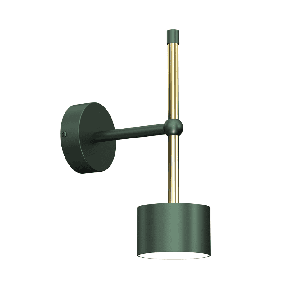 Wall Lamp Arena with shade Green Gold