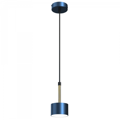 Pendant Lamp Arena with shade Blue Gold