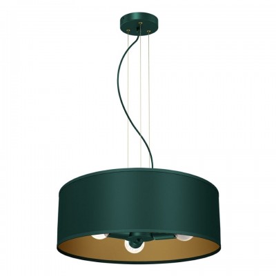 Multi-Light Pendant Lamp Verde with shade 3xE27 Ø50cm Green