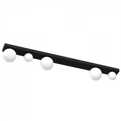 Φωτιστικό Οροφής Bibione 110cm Μαύρο με Λευκό
