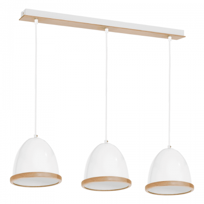 Multi-Light Pendant Lamp Studio 3xE27 White