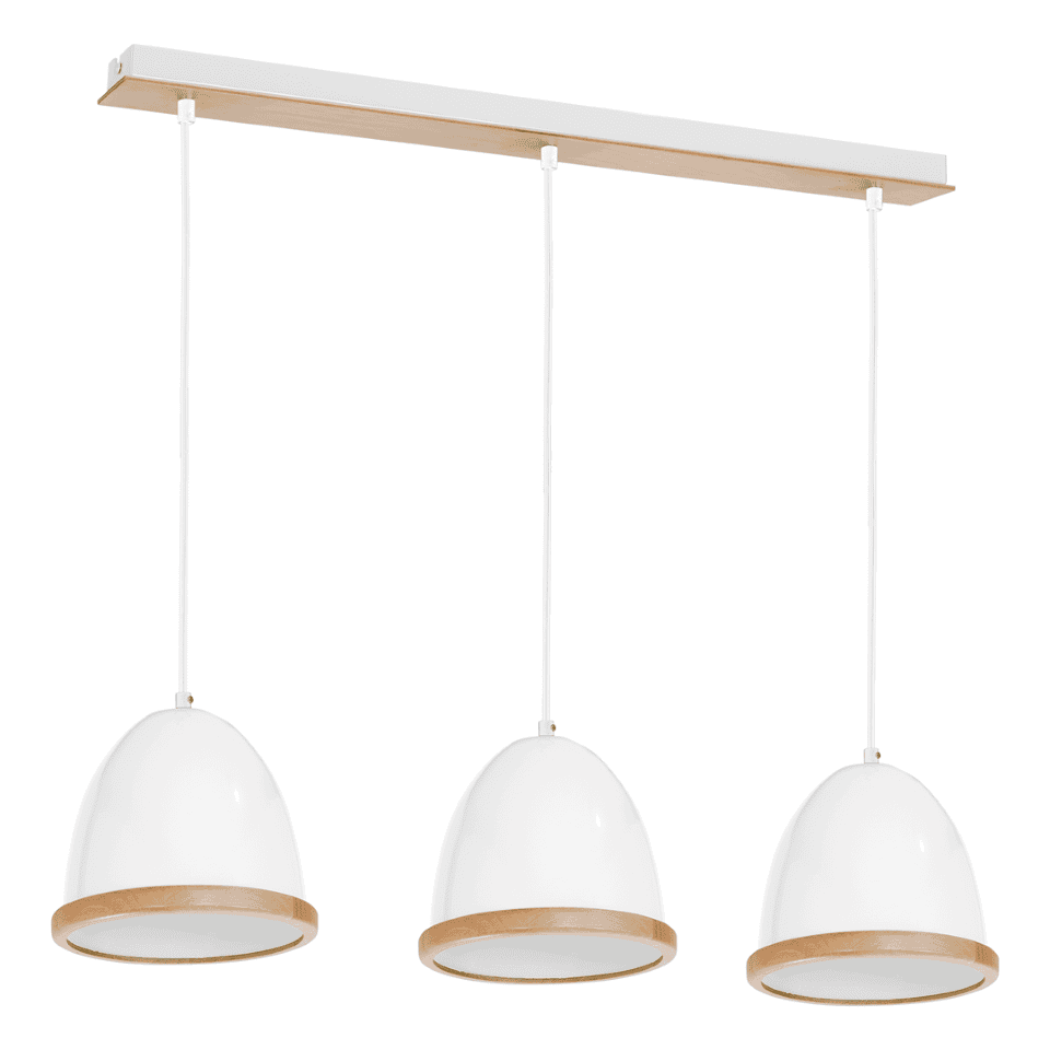 Multi-Light Pendant Lamp Studio 3xE27 White