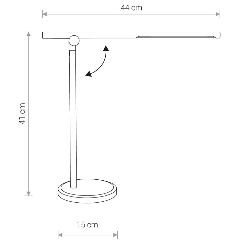 LED Table Lamp Smart Led Black Silver