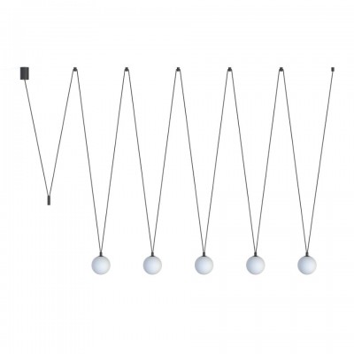 Multi-Light Pendant Lamp Sling V Black White