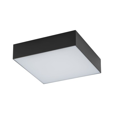 LED Φωτιστικό Οροφής Lid Square Led 25W Μαύρο