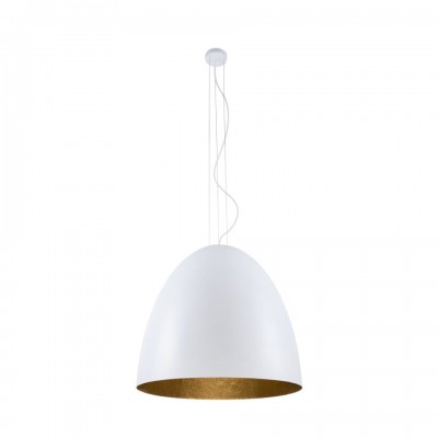 Multi-Light Pendant Lamp Egg Xl White Gold