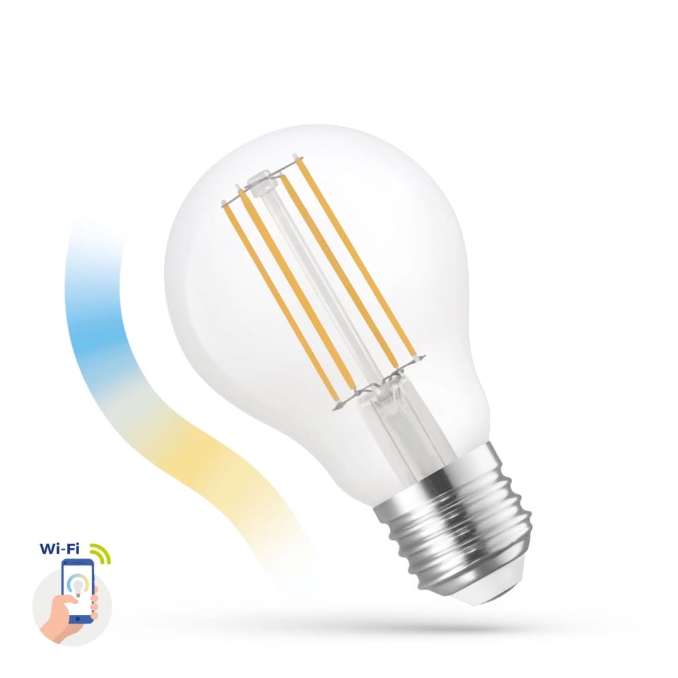 LED Bulb E27 A60 5W Clear CCT Smart Θερμό-Ψυχρό