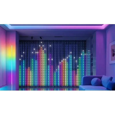 LED Christmas SMART Curtain Lights 750LED 2x3m RGB