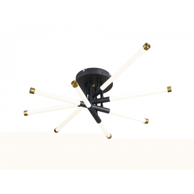 LED Κρεμαστό Φωτιστικό Πολύφωτο Nice Φ82cm Μαύρο με Χρυσό