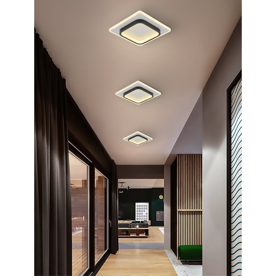 LED Φωτιστικό Οροφής Caen Θερμό/Ημέρας/Ψυχρό Μαύρο