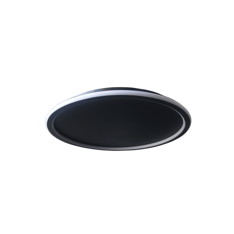 LED Φωτιστικό Οροφής Tarragona Φ50cm Θερμό/Ημέρας/Ψυχρό με Τηλεχειριστήριο Μαύρο
