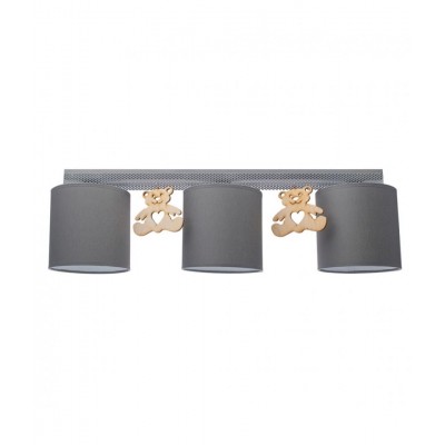 Ceiling Lamp Mis with Wooden Bears Grey