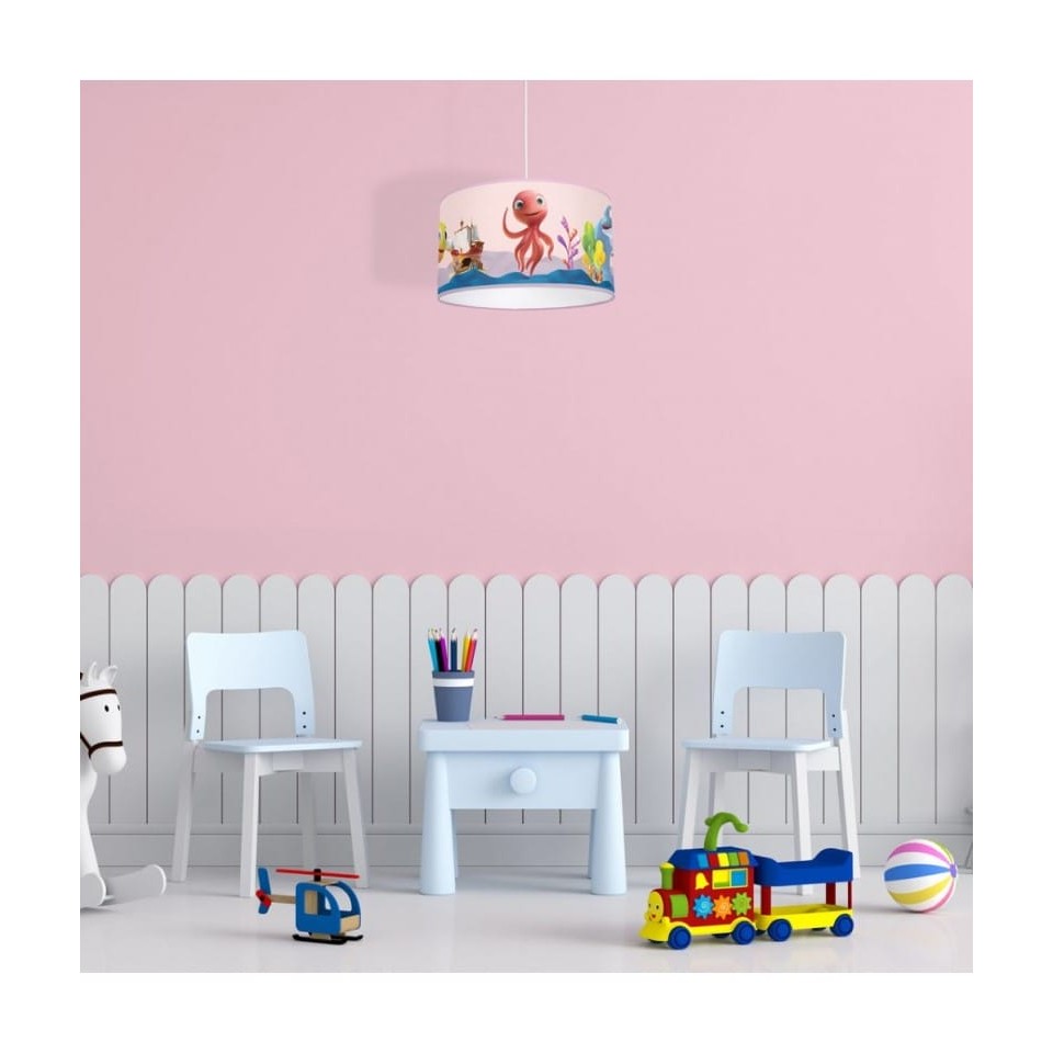 Pendant Lamp Mini Fish Pink for Children