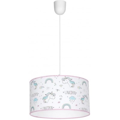 Ceiling Lamp Uni with Unicorns White Pink