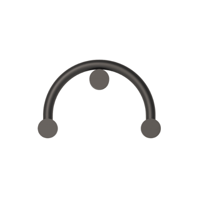LED Απλίκα Rigoberta Wall Indirect Curved 12,4W Μαύρο