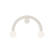 Απλίκα Τοίχου Rigoberta Wall Direct Curved Λευκό
