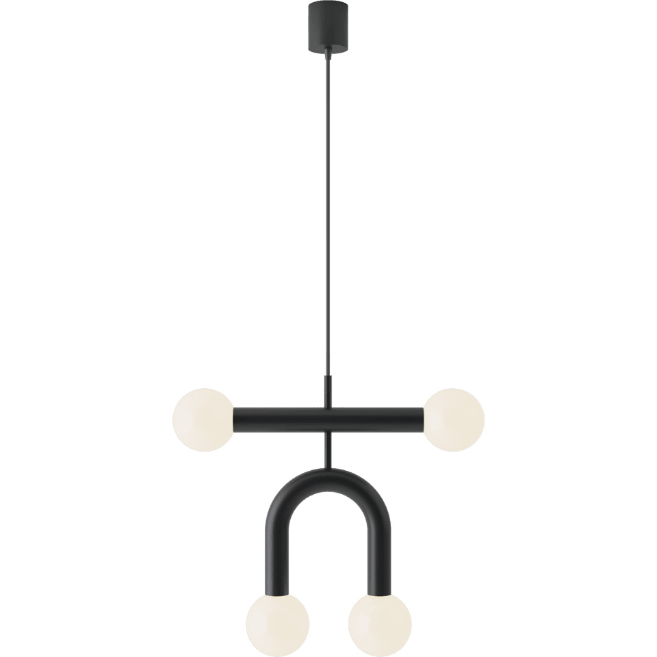 Multi-light Pendant Lamp Rigoberta Pendant Black
