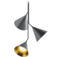 Multi-light Pendant Lamp Rubi Pendant Black Gold