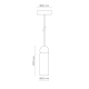 Κρεμαστό Φωτιστικό Rocio Pendant Μαύρο