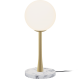 Table Lamp Ricarda Table White Marble Brass