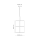 Κρεμαστό Φωτιστικό Rania Pendant 28cm Μαύρο