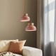 Pendant Lamp Reiko Φ21 Red with Wood