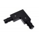 TRACK L-connector for the 1-circuit Track System Left Black (Extension)