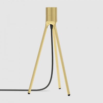 Tripod Table Brushed Brass 19x36cm