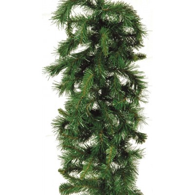 Πράσινη Χριστουγεννιάτικη Γιρλάντα Αυγούστα 270cm Ø 25cm